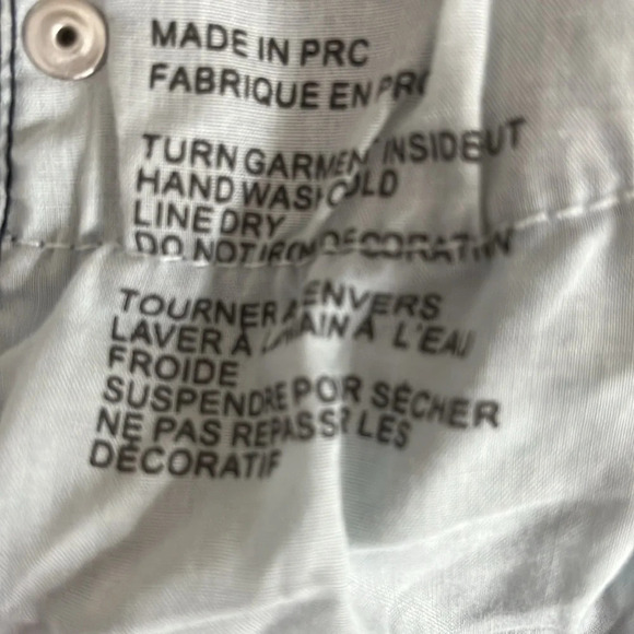 Blue Revival Embellished Hem Dark Wash Jeans - Size 27 - Picture 7 of 7